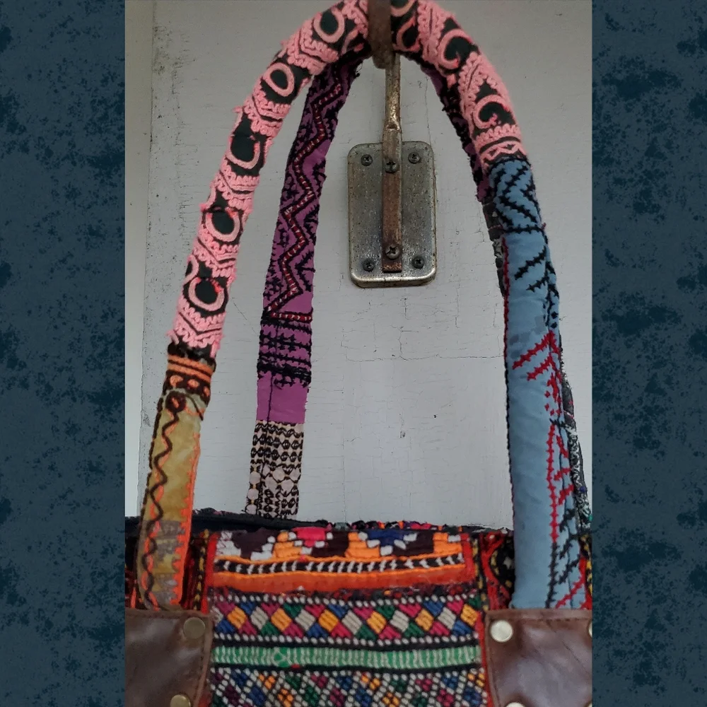 artisan banjara Zari Ethnic handmade Embroidered Repurposed Patchwork bag